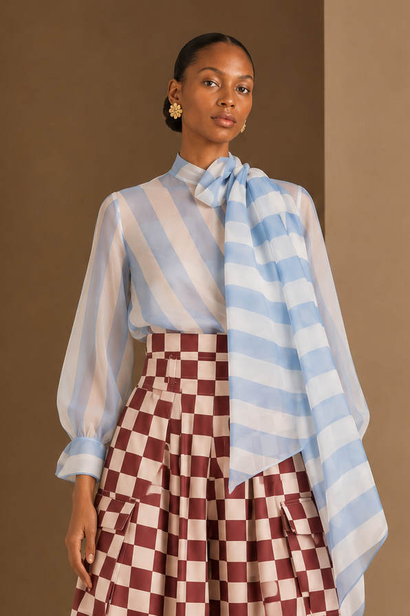 BLUSA ENTRELINEAS